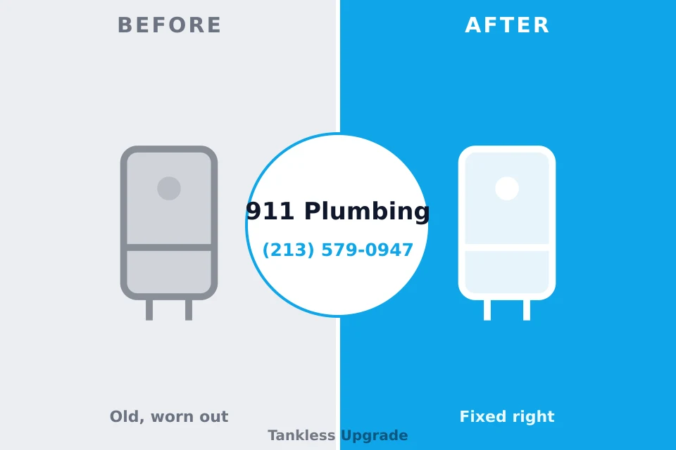 Before and after: plumbing company Burr Ridge, IL